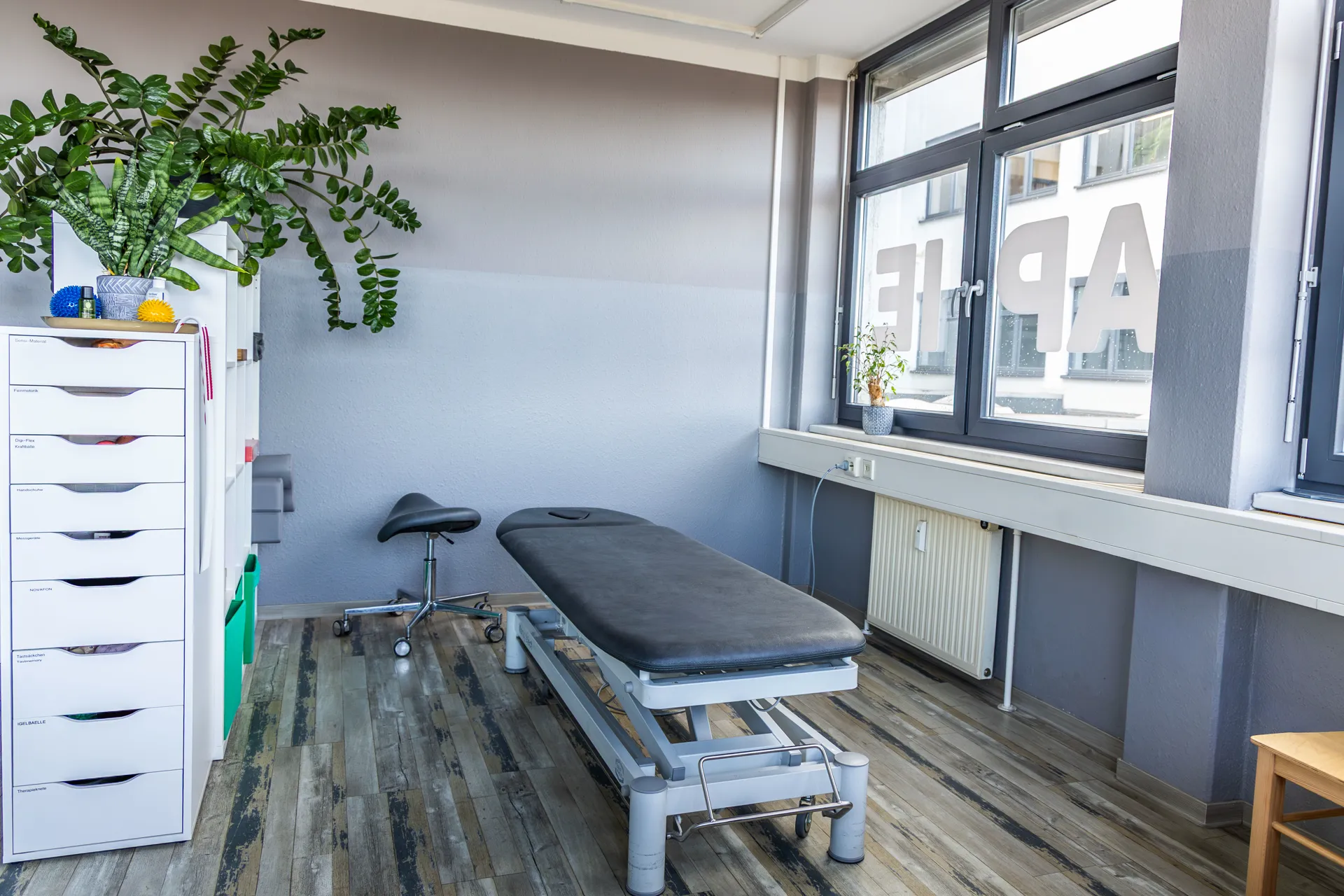 Behandlungsraum bei 360° Therapie Kesselsdorf
